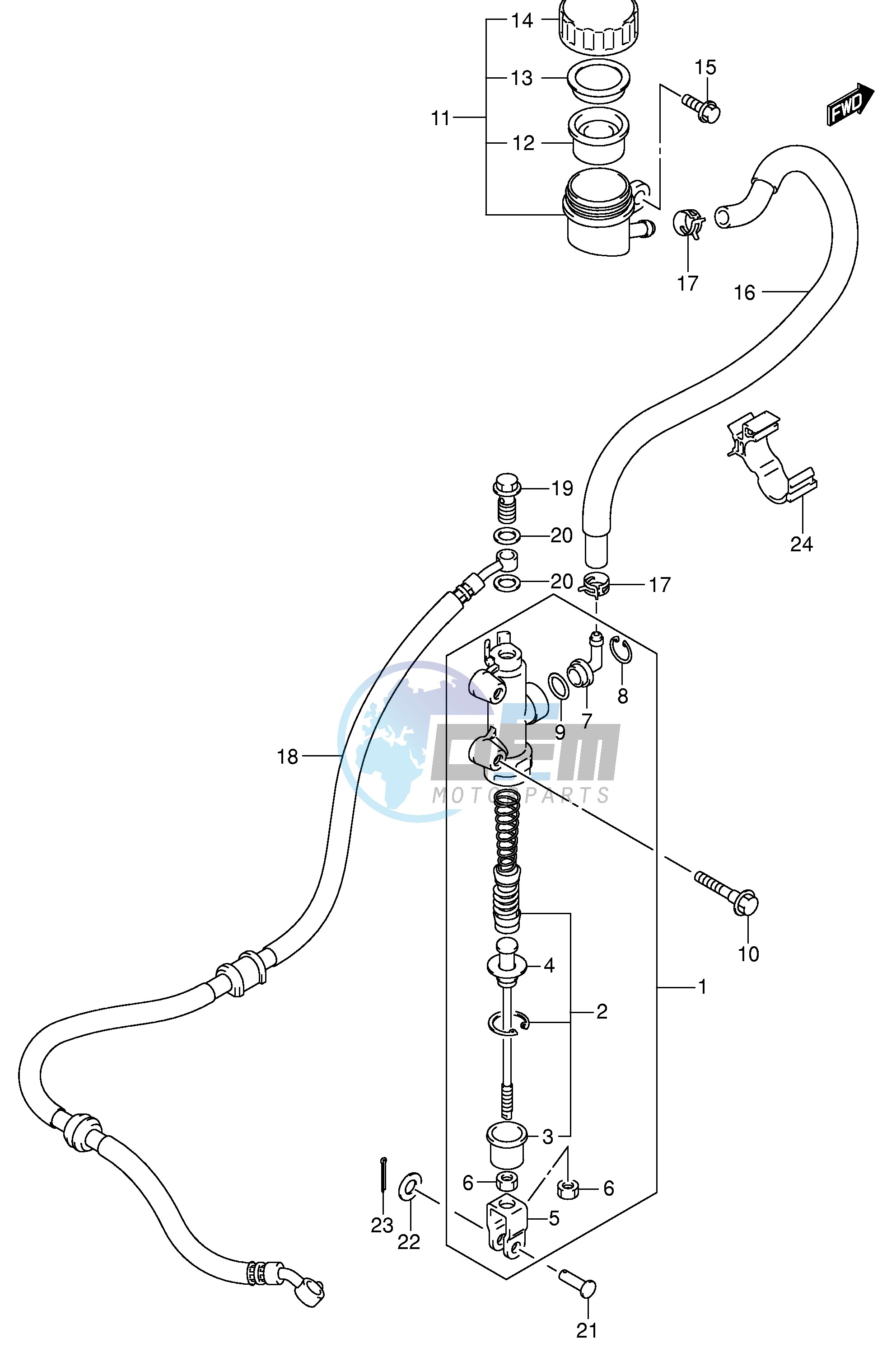 REAR MASTER CYLINDER