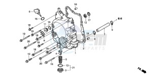 SH150 125 drawing RIGHT CRANKCASE COVER