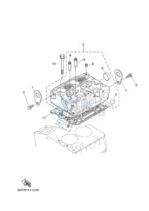 EDL7000SE/SDE EDL7000SED DIESEL 800 (Q9CN) drawing CYLINDER HEAD