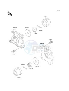 KVF 400 C [PRAIRIE 400 4X4] (C1-C4) [PRAIRIE 400 4X4] drawing FRONT HUB