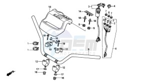 TRX300FW FOURTRAX 300 4X4 drawing HANDLE PIPE