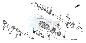 CB600F39 Europe Direct - (ED / ST) drawing GEARSHIFT DRUM