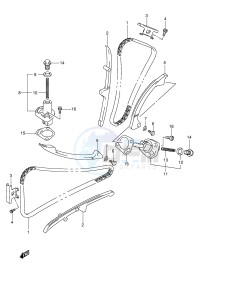 DL650 (E2) V-Strom drawing CAM CHAIN