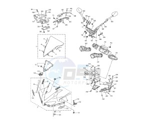 YZF R1 1000 drawing COWLING 1 BJ-BK