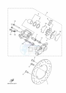 FZN250-A (B8H6) drawing REAR BRAKE CALIPER