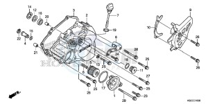 CRF150RE CRF150R Europe Direct - (ED) drawing L. CRANKCASE COVER