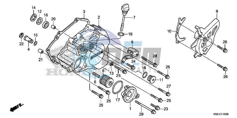 L. CRANKCASE COVER