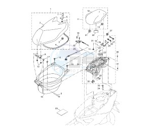 NS AEROX 50 drawing SEAT AND CARRIER