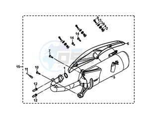 SYMPHONY ST 125I/ABS (XB12WW-EU) (E4) (L8-M0) drawing EXHAUST