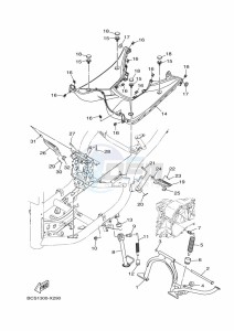 MWS155-A TRICITY 155 (BGD8) drawing STAND & FOOTREST