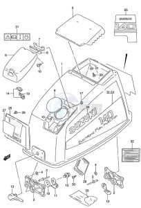 DT 140 drawing Engine Cover (DT140EFI