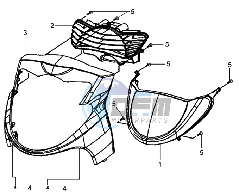 FR PLATE / INDICATORS / INNER LEG SHIELD