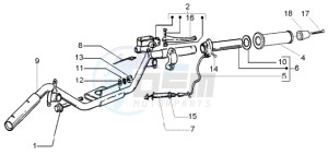 Liberty 50 4t RST ptt (E) Spain drawing Handlebars component parts