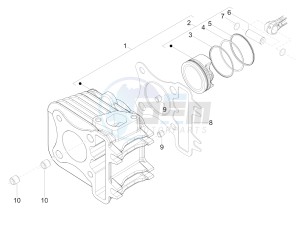 Fly 125 4t e3 (Vietnam) Vietnam drawing Cylinder-piston-wrist pin unit