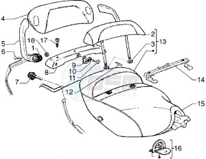 Hexagon 125 GT drawing Saddle