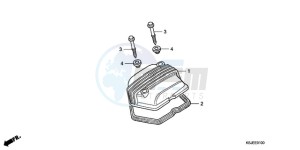 CRF80F9 Australia - (U) drawing CYLINDER HEAD COVER