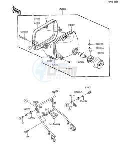 ZX 1100 A [GPZ] (A1-A2) [GPZ] drawing HEADLIGHT -- ZX1100-A2- -