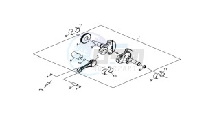 MAXSYM 400 EFI drawing CRANKSHAFT / PISTON / PISTON RING