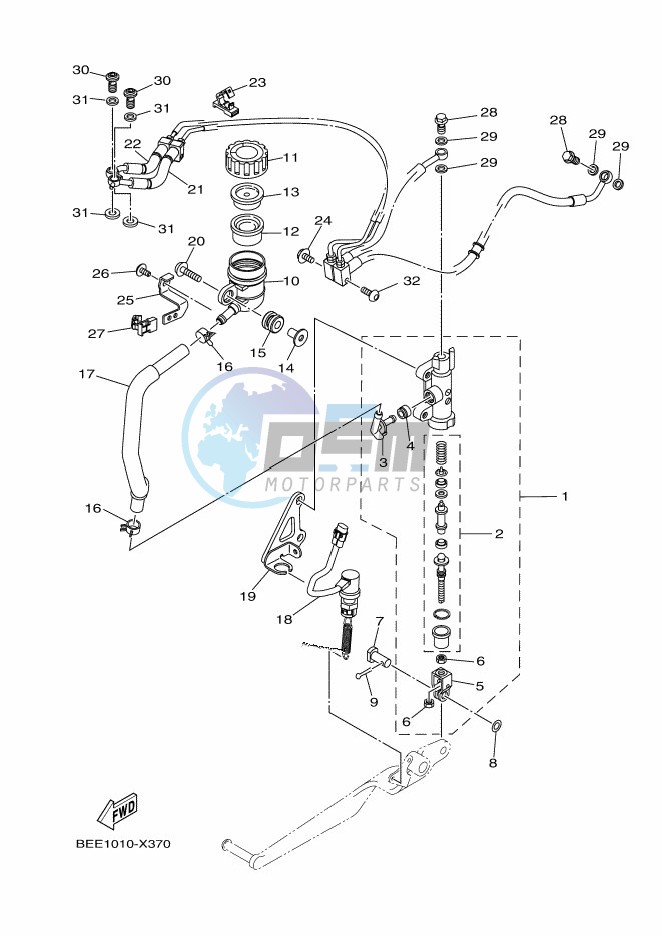 REAR MASTER CYLINDER