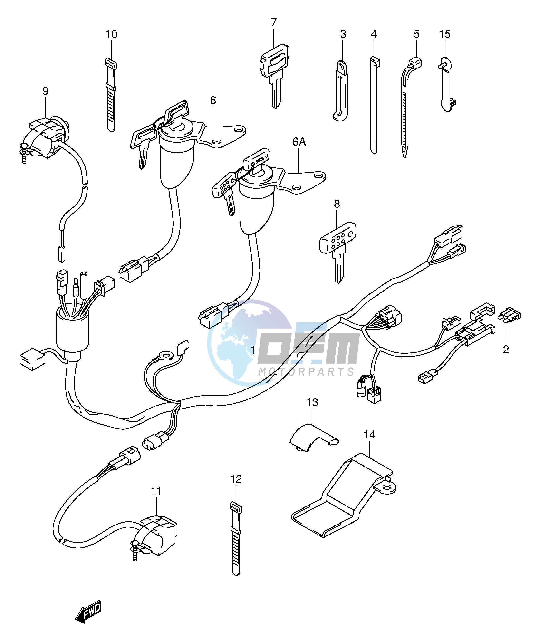 WIRING HARNESS (DR-Z400EY EK1 EK2 EK3 EK4)