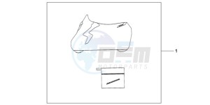 CB1000RA9 UK - (E / ABS MPH) drawing INDOOR CYCLE COVER