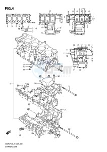 GSR750 (E21) drawing CRANKCASE