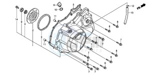 XL1000V drawing RIGHT CRANKCASE COVER