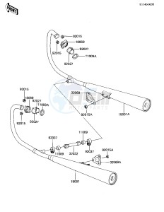 KZ 305 A [CSR] (A1-A2) [CSR] drawing MUFFLERS