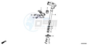 TRX500FMD TRX500FM Europe Direct - (ED) drawing STEERING SHAFT