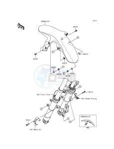 Z250SL_ABS BR250FFF XX (EU ME A(FRICA) drawing Front Fender(s)