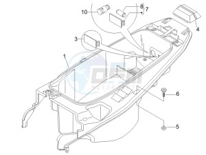 Nexus 500 SP e3 drawing Helmet box - Undersaddle