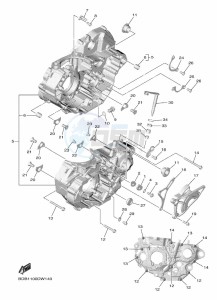 WR450F (BDBC) drawing CRANKCASE