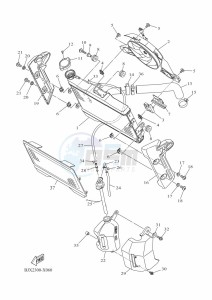 XSR700 MTM690D (BJX2) drawing RADIATOR & HOSE