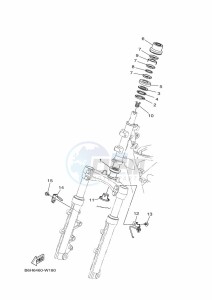 GPD155-A NMAX-155 (BBDP) drawing RADIATOR & HOSE