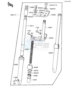 KD 80 M [KD80] (M3-M7) [KD80] drawing FRONT FORK