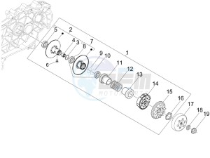 MP3 250 ie mic (USA) MP3 250 ie mic (China) USA drawing Driven pulley