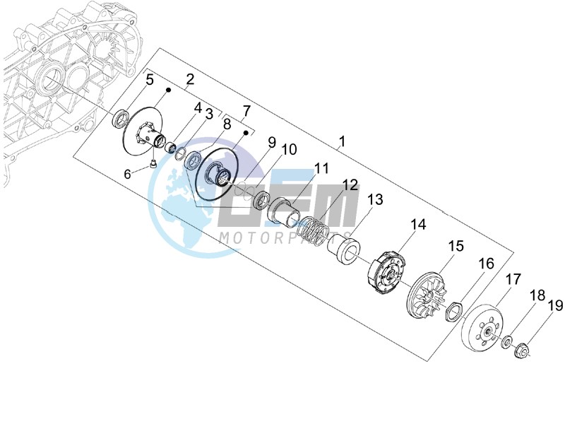 Driven pulley