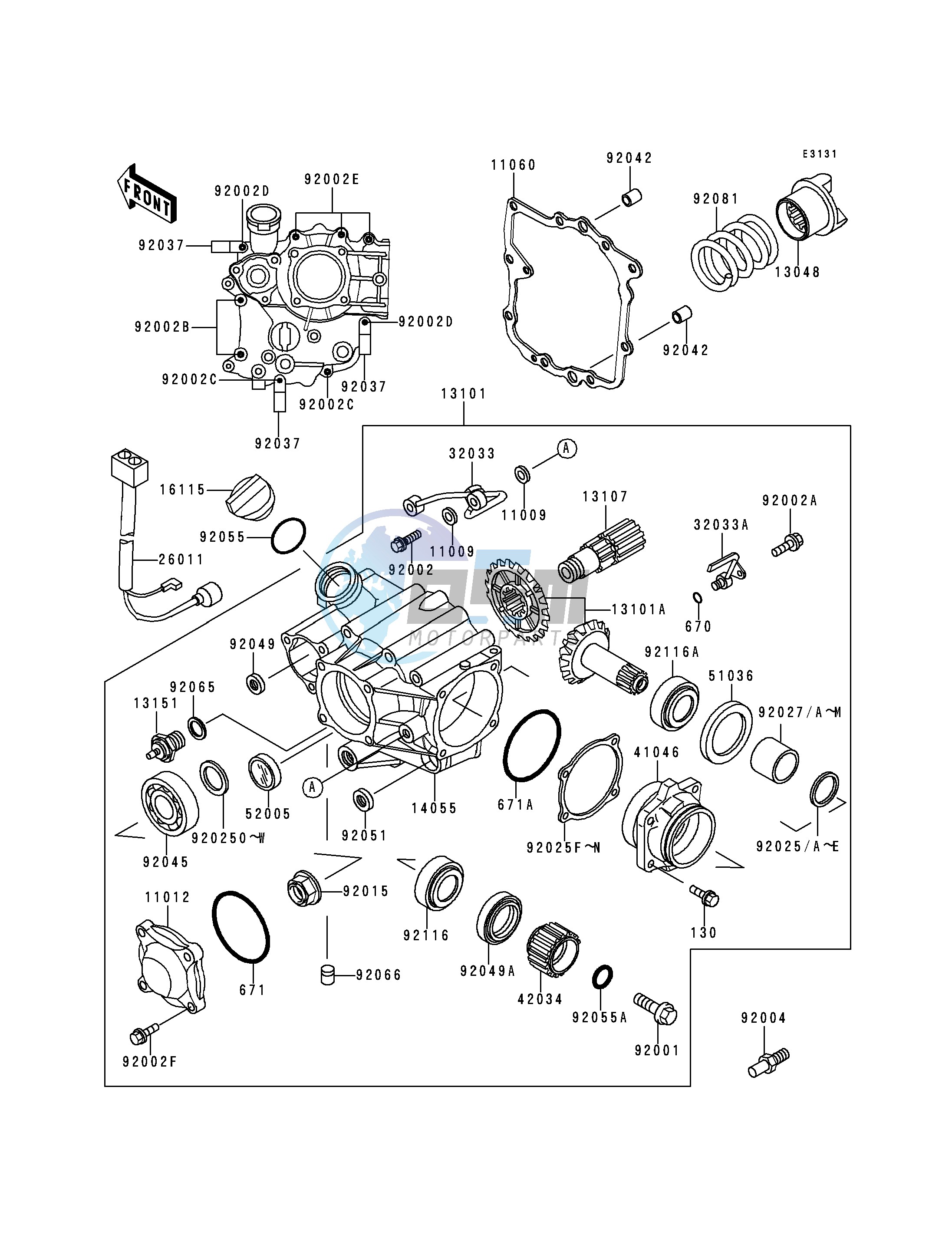 FRONT BEVEL GEAR