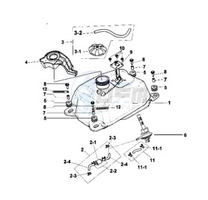 TRACKRUNNER 180 drawing FUEL TANK - FUEL CUT