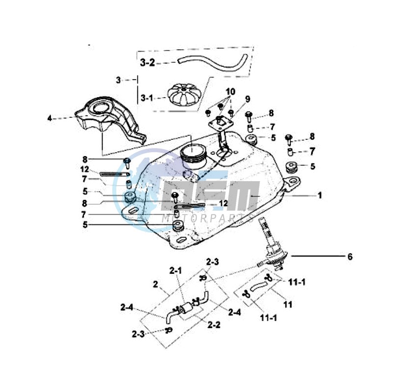 FUEL TANK - FUEL CUT