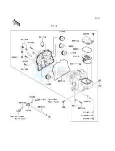 ZR 1000 A [Z1000] (A6F-A6F) A6F drawing AIR CLEANER