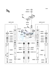 KX65 KX65ADF EU drawing Front Fork