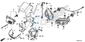 TRX500FPAE TRX500FPA Europe Direct - (ED) drawing HEADLIGHT