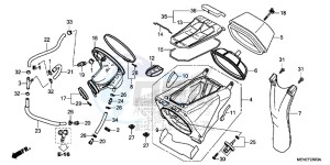 CRF450RD CRF450R Europe Direct - (ED) drawing AIR CLEANER