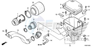 TRX250TMG TRX420 Europe Direct - (ED) drawing AIR CLEANER