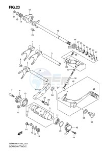 GSF650 (E2) Bandit drawing GEAR SHIFTING