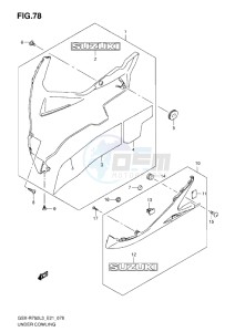 GSX-R750 drawing UNDER COWLING L3