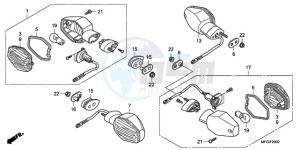 CB600FA3A UK - (E / ABS MKH ST) drawing WINKER