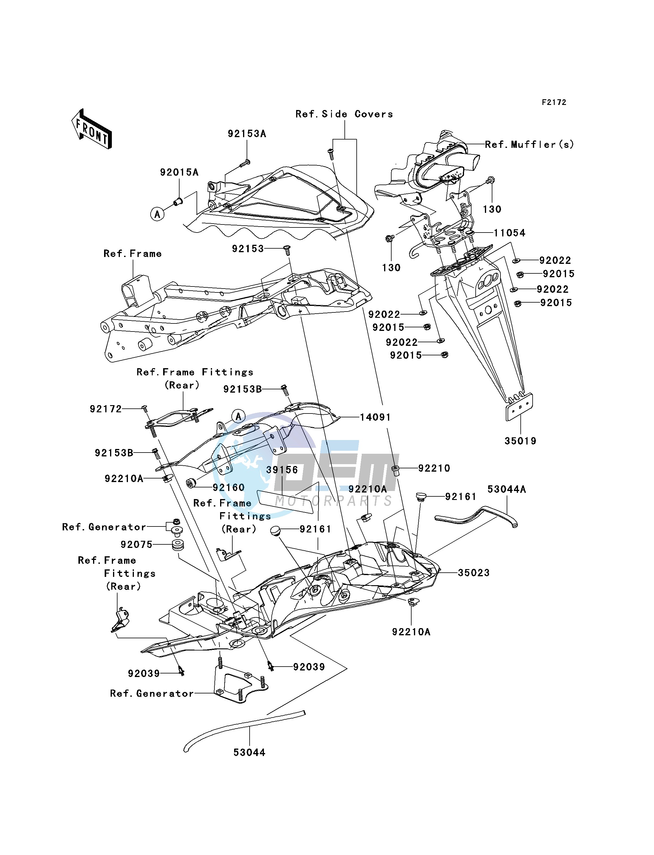 REAR FENDER-- S- -