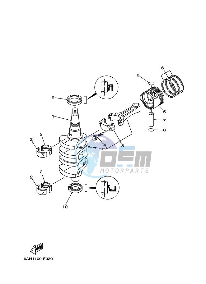 CRANKSHAFT--PISTON